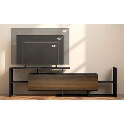 Living Homcom 839-419V01BK 153x25x42 cm (Black/Brown) Thumb