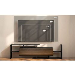 Living Homcom 839-419V01BK 153x25x42 cm (Black/Brown) Thumb