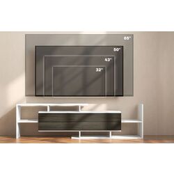 Living Homcom 839-419V01WT 153x25x42 cm (White/Black) Thumb