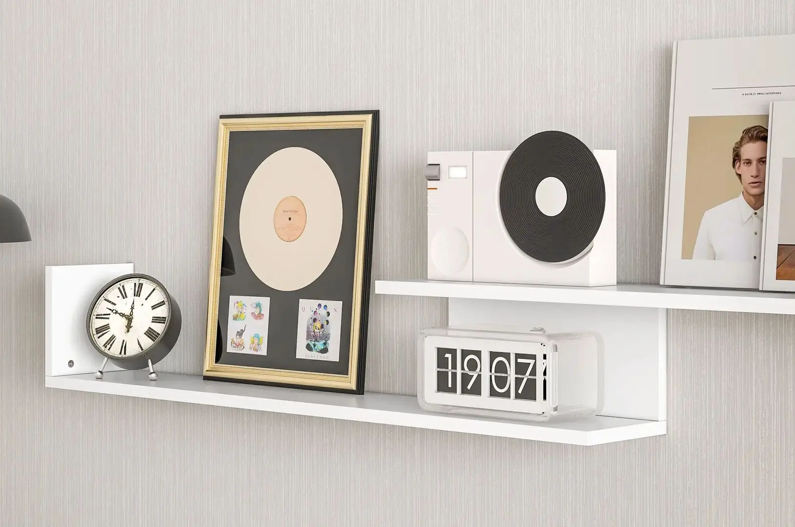 Living Homcom 839-419V01WT 153x25x42 cm (White/Black) - 7