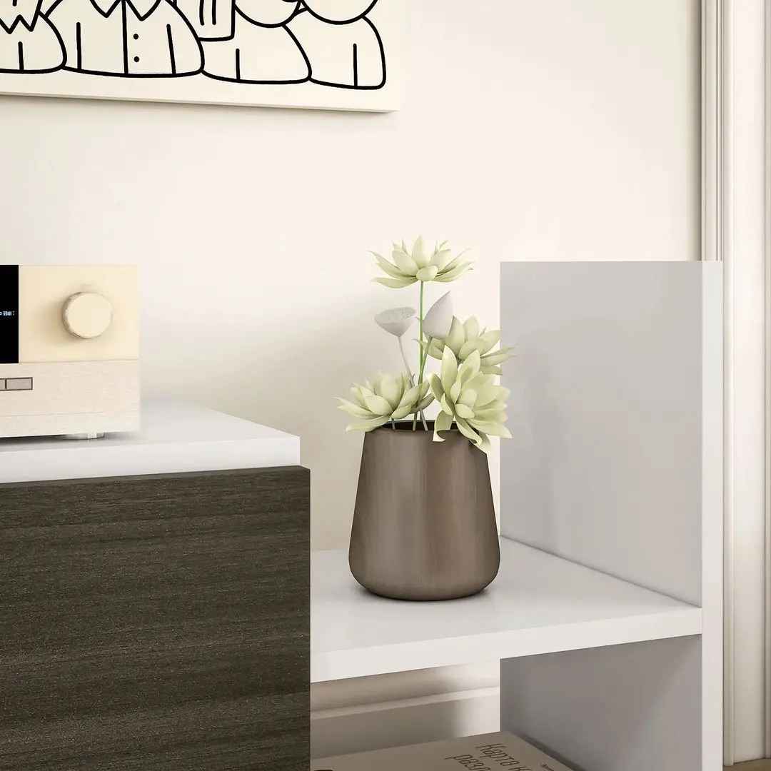 Living Homcom 839-419V01WT 153x25x42 cm (White/Black) - 8