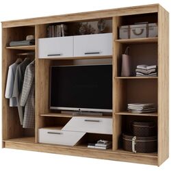 Гостиная Ideal Mobila Carmen (Sonoma Oak/White Gloss) Thumb