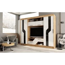 Гостиная Ideal Mobila Carmen (Sonoma Oak/White Gloss) Thumb