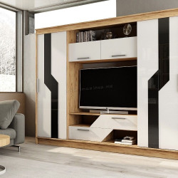 Гостиная Ideal Mobila Carmen (Sonoma Oak/White Gloss)