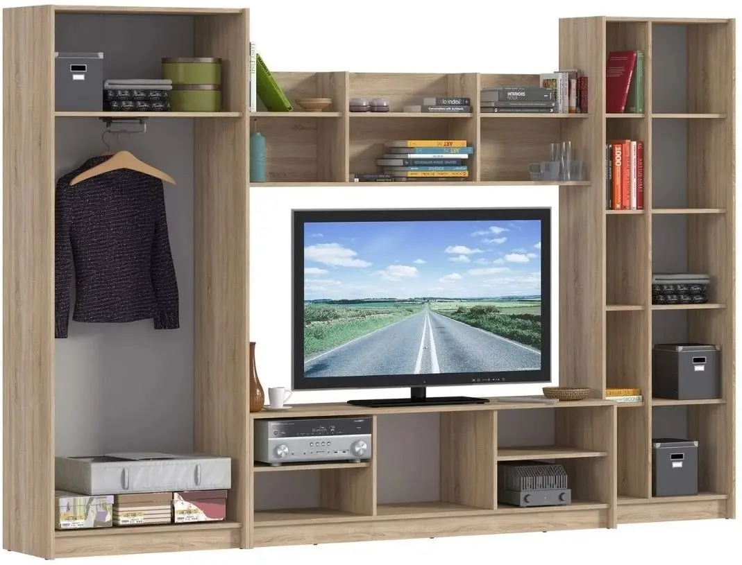 Гостиная Ideal Mobila Caroli 3m (Sonoma Oak/White) - 2