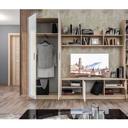 Гостиная Ideal Mobila Caroli 3m (Sonoma Oak/White) Thumb