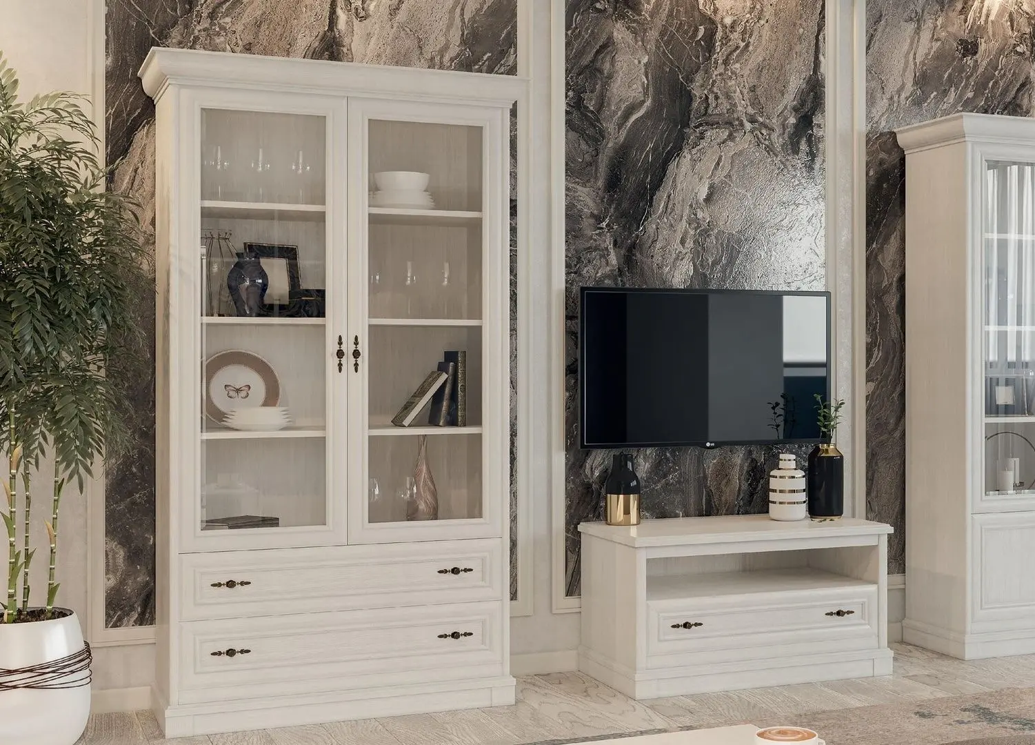 Living Ideal Mobila Country 2.8m (White) - 2