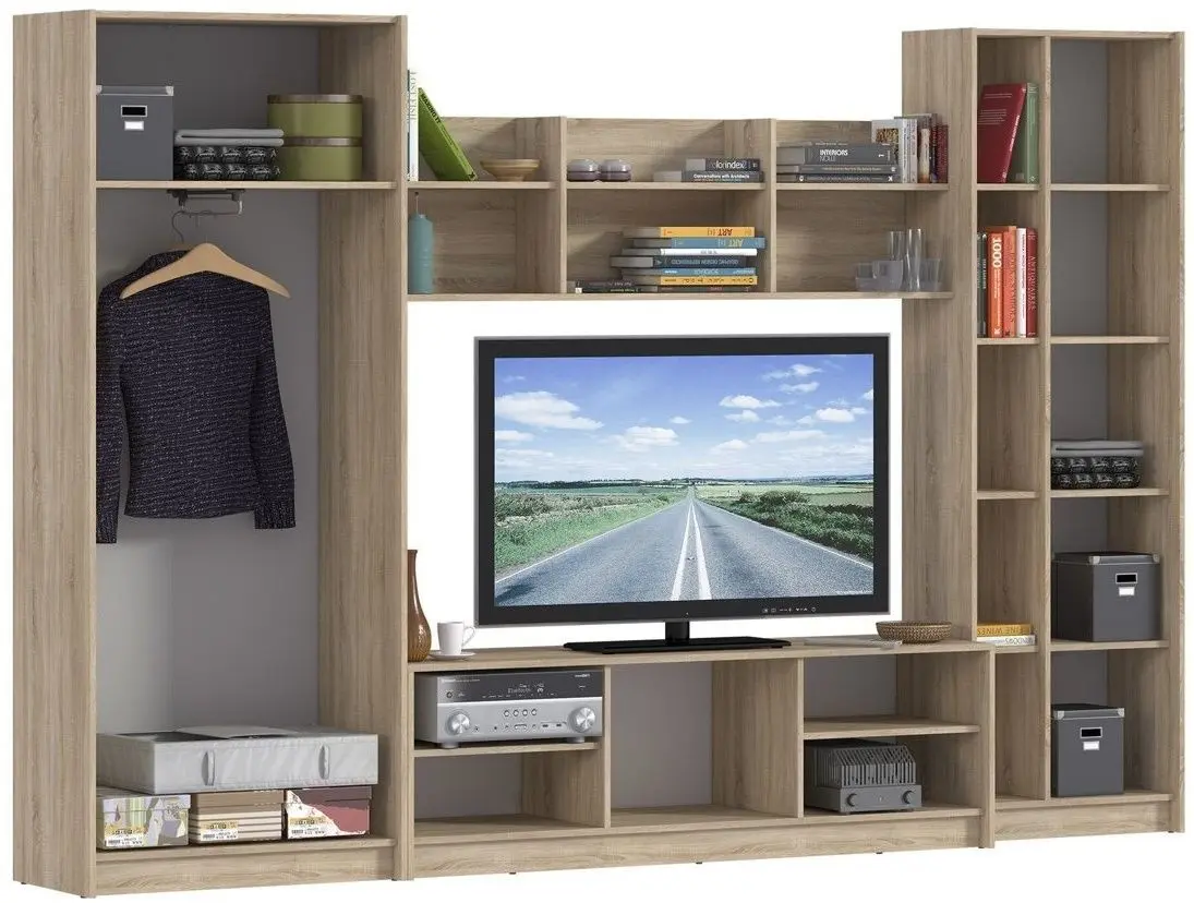 Гостиная Ideal Mobila Everest (Sonoma Oak/White) - 4