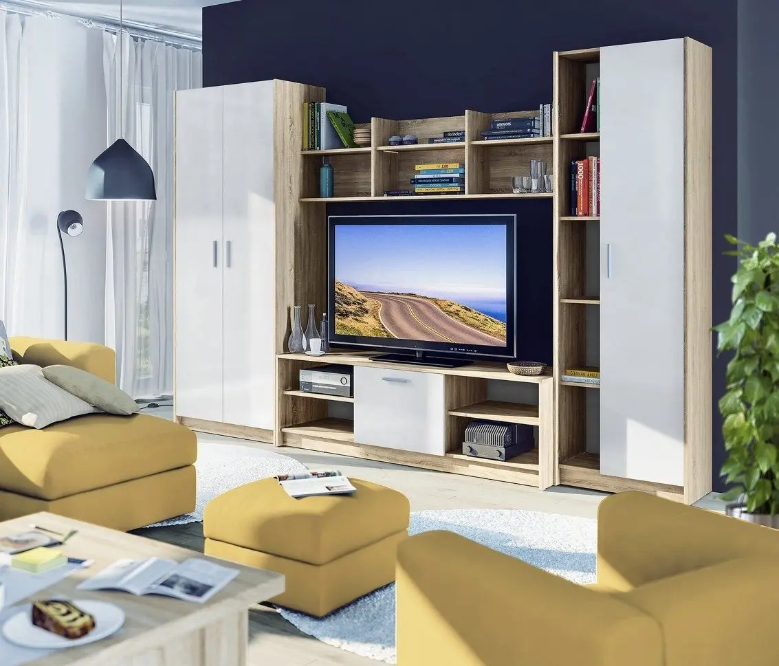 Гостиная Ideal Mobila Everest (Sonoma Oak/White) - 5