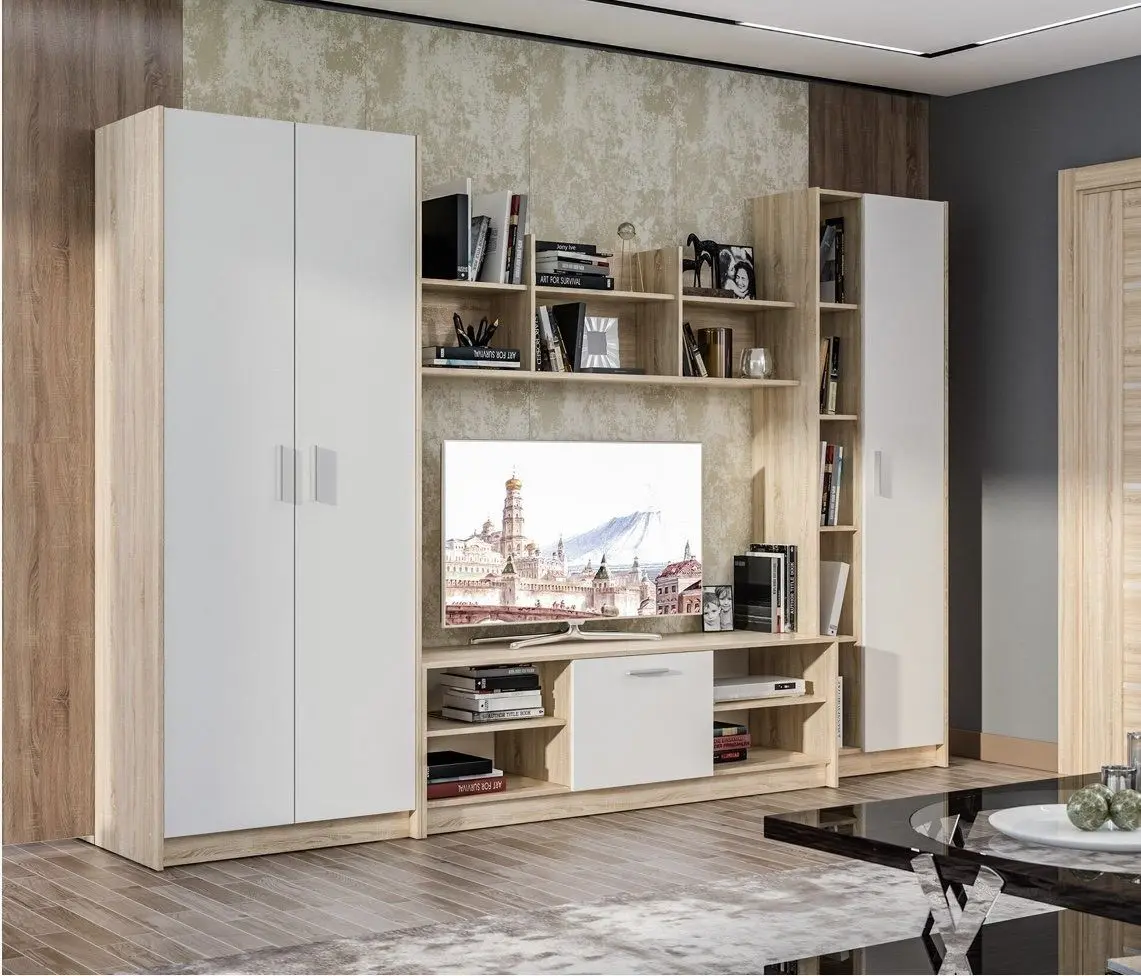 Гостиная Ideal Mobila Everest (Sonoma Oak/White)