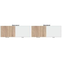 Гостиная Ideal Mobila Idento (Sonoma Oak/White) Thumb