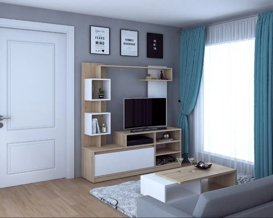 Гостиная Ideal Mobila Idento (Sonoma Oak/White)