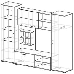 Гостиная Ideal Mobila Oscar (Wenge/White) Thumb