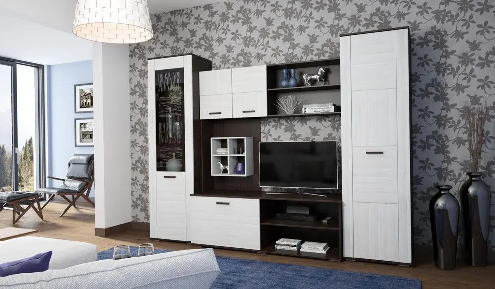 Гостиная Ideal Mobila Oscar (Wenge/White)