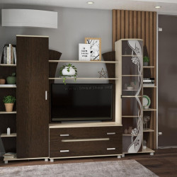Гостиная Ideal Mobila Tiana 2.7м (Wenge/Birch)