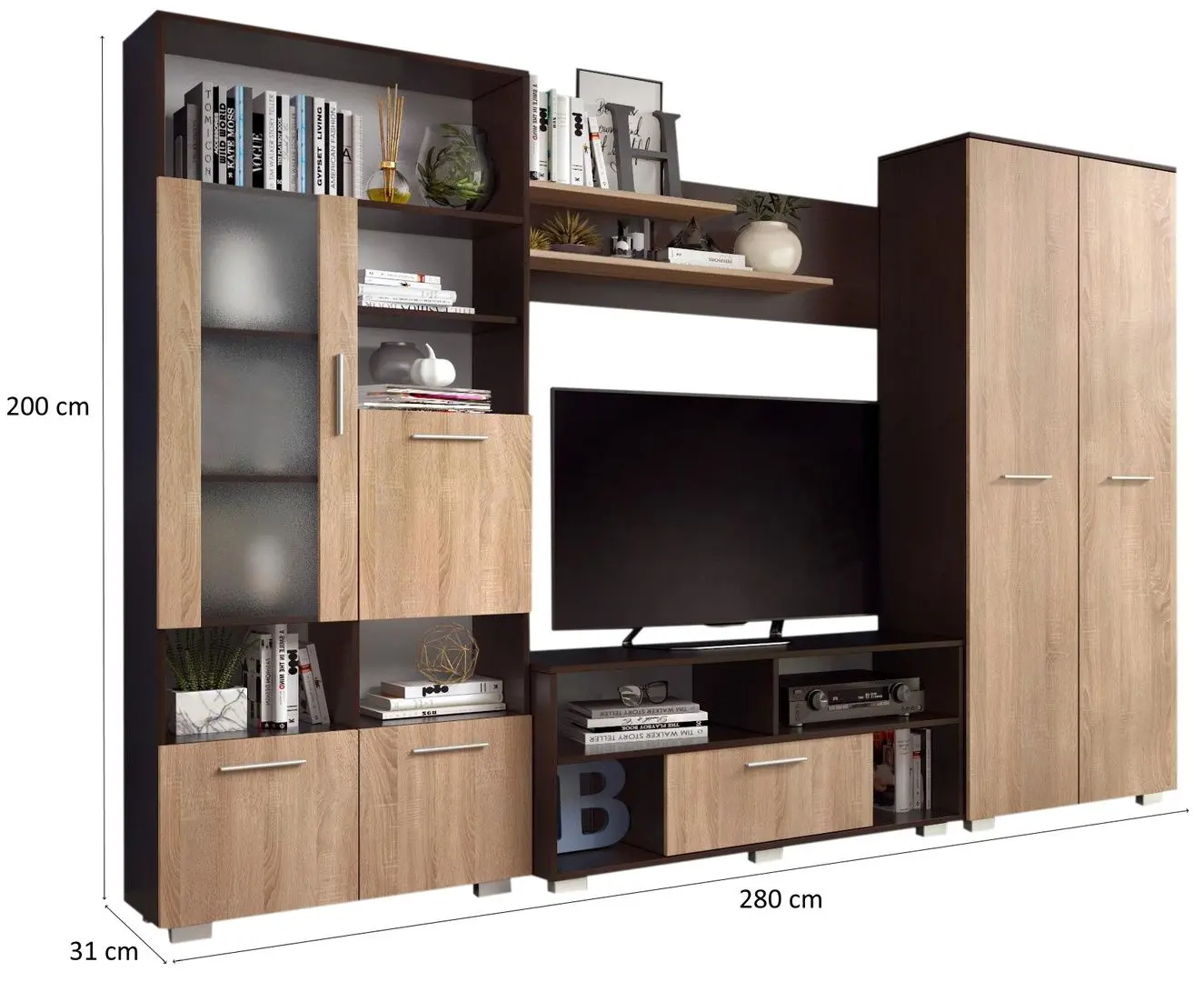 Гостиная Ideal Mobila Vienna (Wenge/Sonoma Oak) - 2