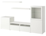 Living Ikea Besta/Lack 240x42x129 (Alb)