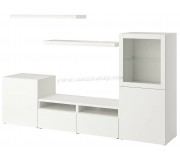 Living Ikea Besta/Lack 240x42x129 (Alb)