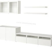 Living Ikea Besta/Lack 300x42x195 (Alb)