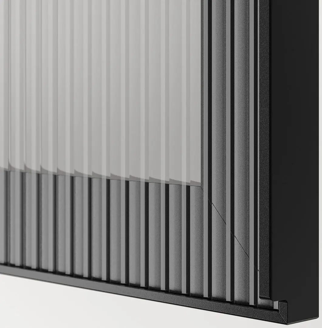 Гостиная Ikea Besta/Lappviken/Fallsvik плавно-закрывающиеся петли 180x42x192 (Антрацит/Темно-серый) - 4