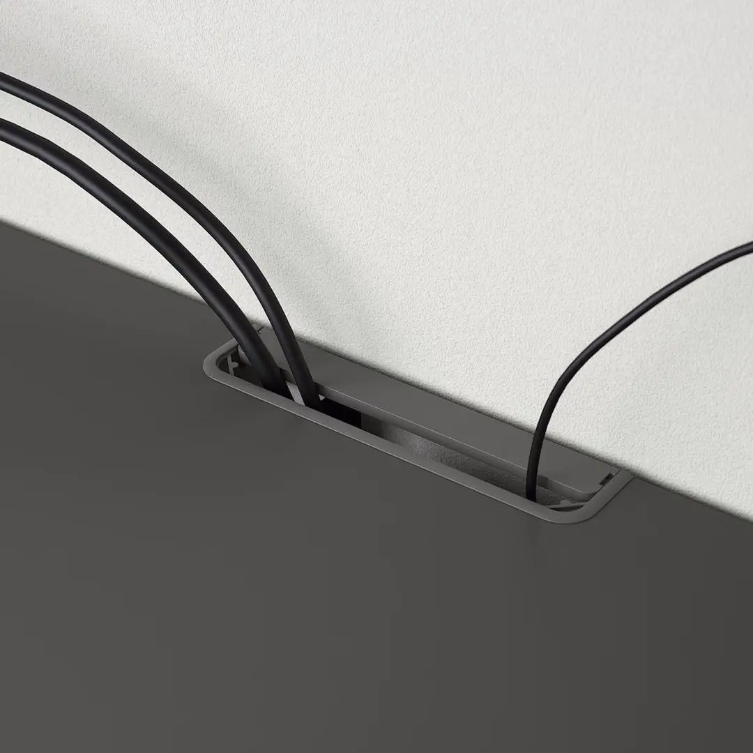 Гостиная Ikea Besta/Lappviken/Fallsvik стеклянные дверцы/нажимные направляющие 300x42x231 (Темно-Серый/Антрацит) - 3