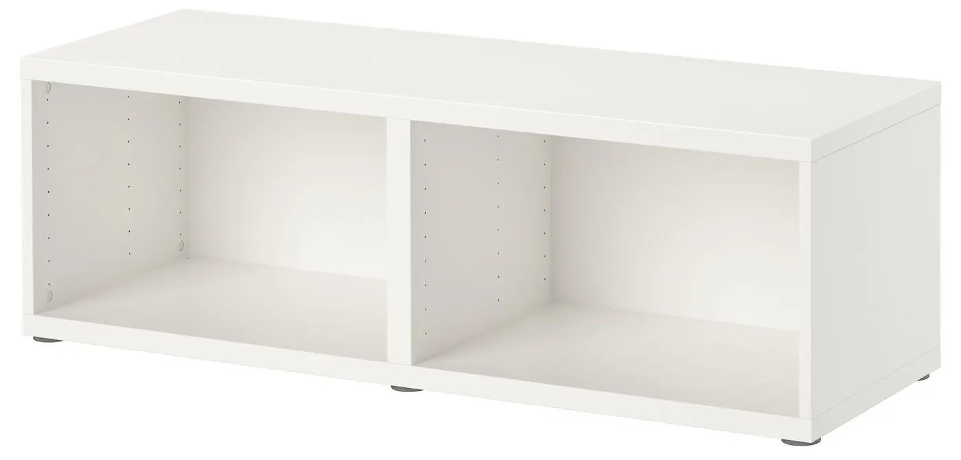 Living Ikea Besta/Lappviken balamale cu inchidere lina 240x42x230 (Alb/Bej-gri-deschis)