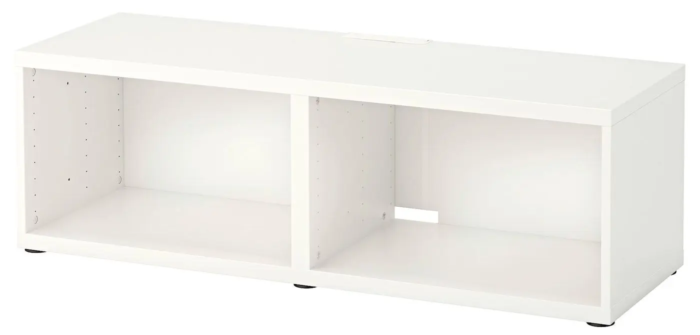 Living Ikea Besta/Lappviken balamale cu inchidere lina 240x42x230 (Alb/Bej-gri-deschis)