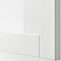 Гостиная Ikea Besta/Lappviken стекло/ящик c нажимными направляющими 300x42x231 (Белый) Thumb