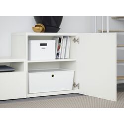Living Ikea Besta/Lappviken sticla/sina sertar cu inchidere lina 300x42x211 (Alb) Thumb