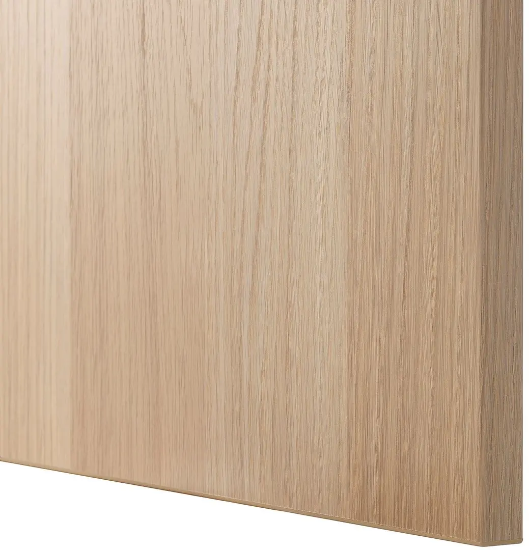 Living Ikea Besta/Lappviken sticla/sina sertar cu inchidere lina 300x42x231 (Aspect stejar antichizat/Aspect stejar alb) - 3