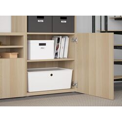 Living Ikea Besta/Lappviken sticla/sina sertar cu inchidere lina 300x42x231 (Aspect stejar antichizat/Aspect stejar alb) Thumb