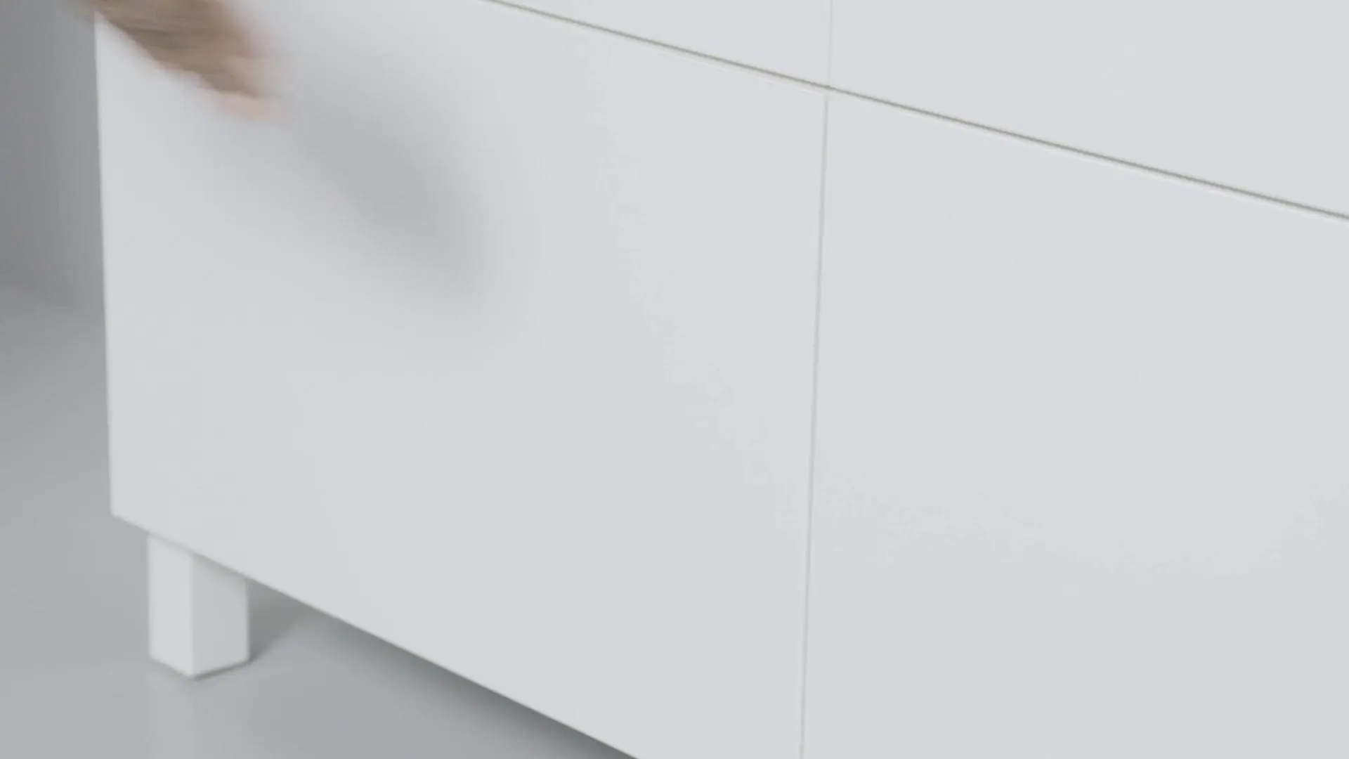 Living Ikea Besta/Lappviken glisiera sertar cu sistem apasare 240x42x230 (Alb)