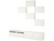 Living Ikea Besta/Lappviken glisiera sertar cu sistem apasare 240x42x230 (Alb)