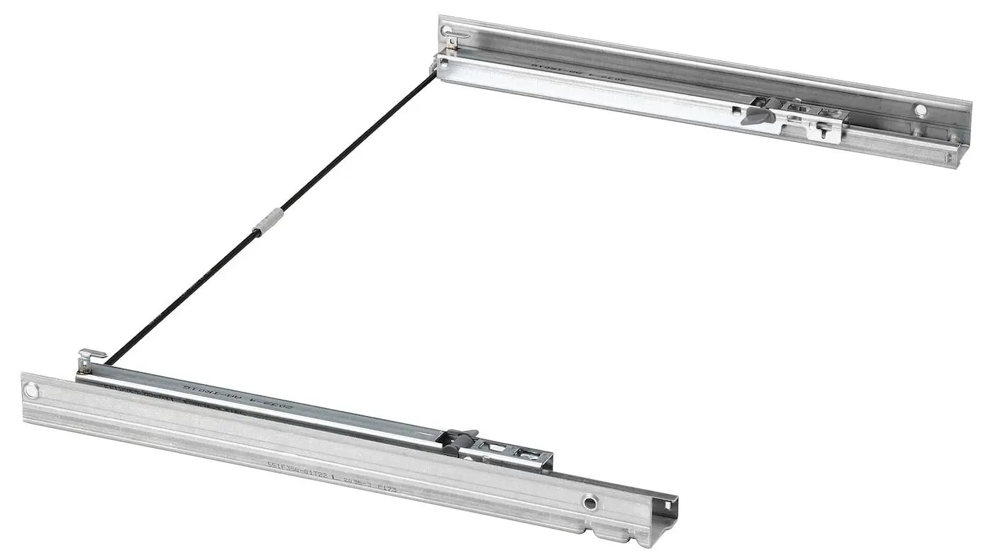 Living Ikea Besta/Lappviken glisiera sertar cu sistem apasare 240x42x230 (Alb/Bej-gri-deschis)