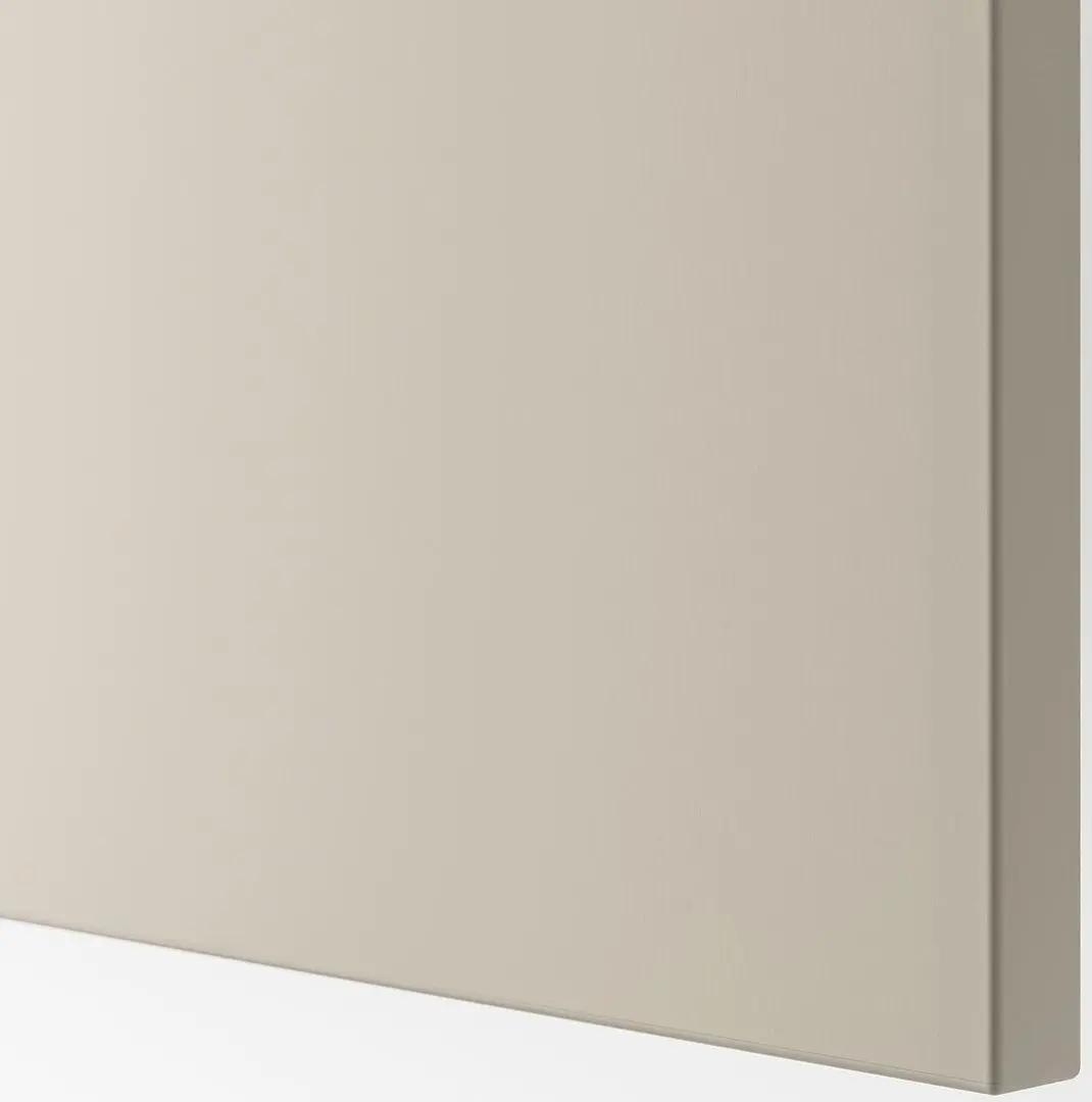 Living Ikea Besta/Lappviken glisiera sertar cu sistem apasare 240x42x230 (Alb/Bej-gri-deschis)