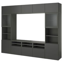 Living Ikea Besta deschidere apăsare 300x42x231 (Gri închis Lappviken/Sindvik Gri Inchis) Thumb