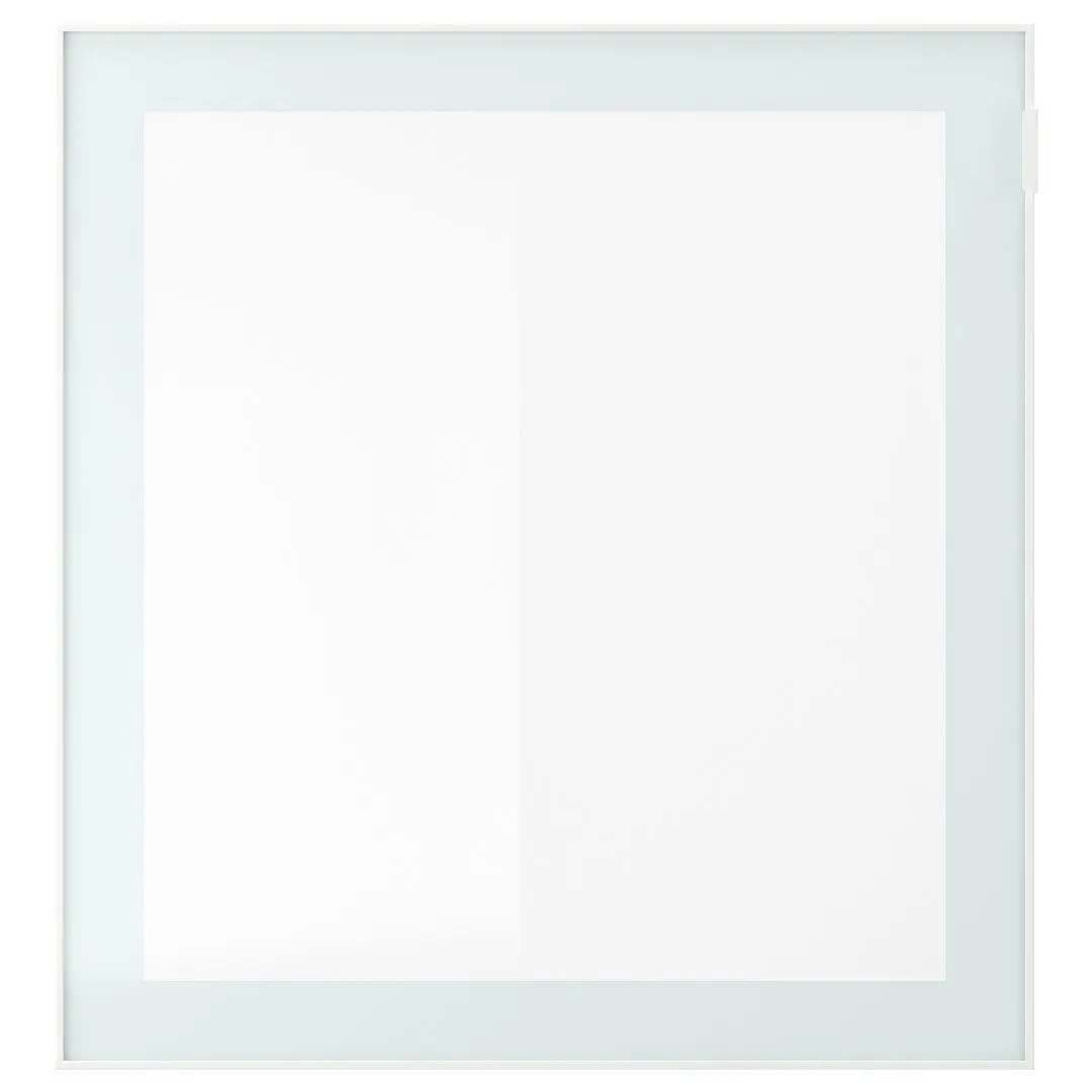 Living Ikea Besta/Selsviken sticla mata/glisiera sertar cu sistem apasare 300x42x231 (Alb lucios/Bej) - 5