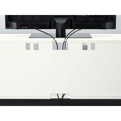 Гостиная Ikea Besta/Sindvik/Lappviken стекло/ящик с плавно-закрывающимися направляющими 300x42x231 (Белый/Светлый серо-бежевый) Thumb