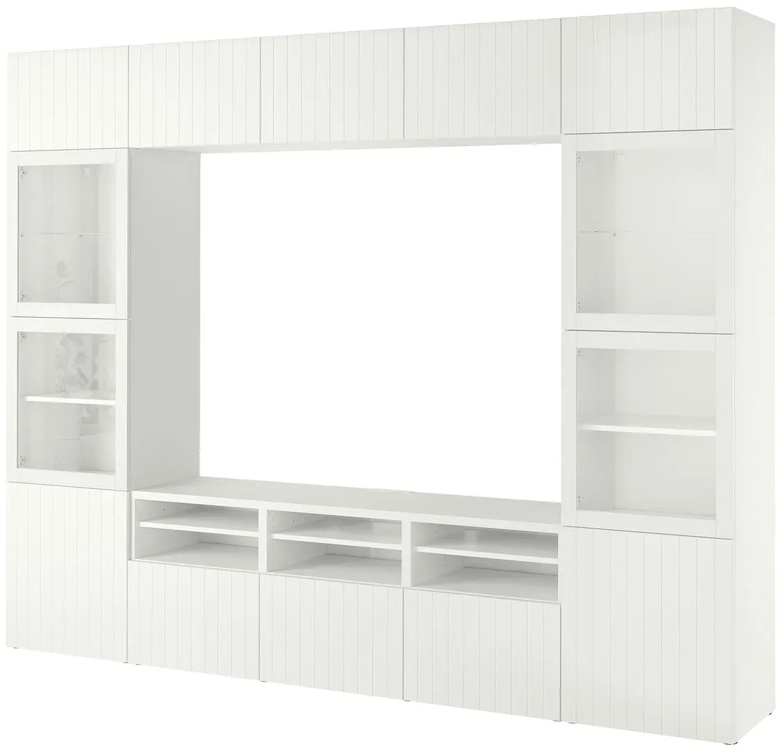 Гостиная Ikea Besta/Sutterviken/Sindvik ящик c нажимными направляющими 300x42x231 (Белый) - 2