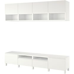 Living Ikea Besta/Vasterviken/Stubbarp glisiera sertar cu sistem apasare 240x42x230 (Alb) Thumb