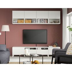 Living Ikea Besta/Vasterviken/Stubbarp glisiera sertar cu sistem apasare 240x42x230 (Alb) Thumb