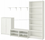 Living Ikea Billy/Besta 280x40x202 (Alb)