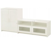 Living Ikea Brimnes 200x41x95 (Alb)