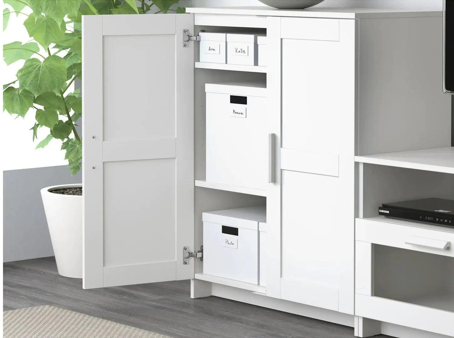 Living Ikea Brimnes 258x41x190 (Alb)
