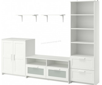 Living Ikea Brimnes/Bergshult 258x41x190 (Alb)