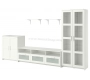 Living Ikea Brimnes/Burhult 338x41x190 (Alb)