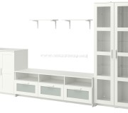 Living Ikea Brimnes/Burhult 338x41x190 (Alb)