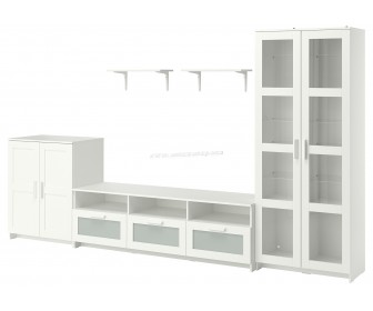 Living Ikea Brimnes/Burhult 338x41x190 (Alb)