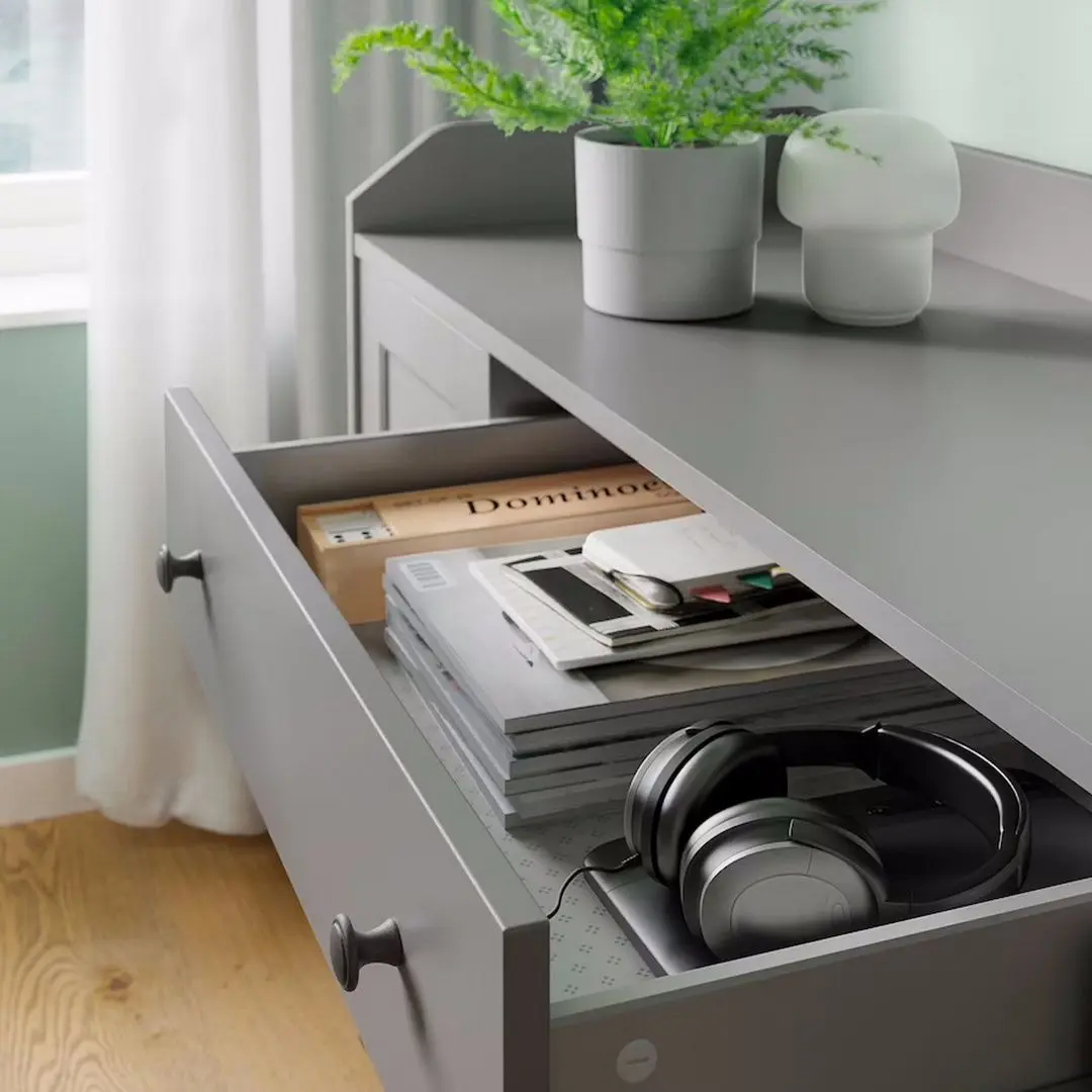 Гостиная Ikea Hauga 279x46x199 (Серый)