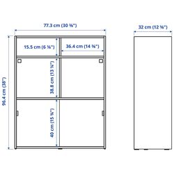 Living Ikea Havsta 233x32x96 (Gri) Thumb